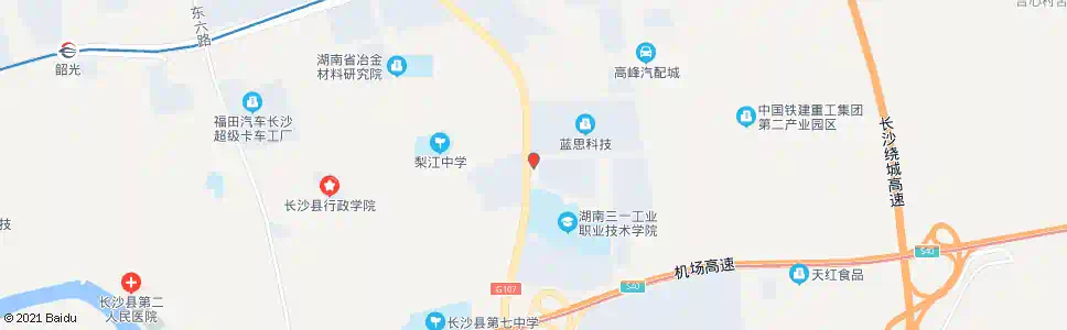 长沙北汽福田_公交站地图_长沙公交_妙搜公交查询2025