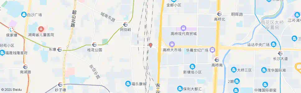 长沙狮子山东_公交站地图_长沙公交_妙搜公交查询2025