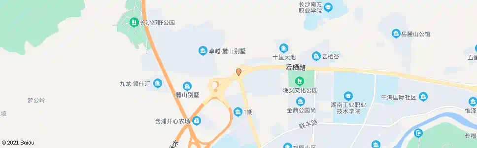 长沙象嘴路云栖路口_公交站地图_长沙公交_妙搜公交查询2025