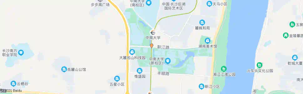 长沙后湖路靳江路口_公交站地图_长沙公交_妙搜公交查询2025