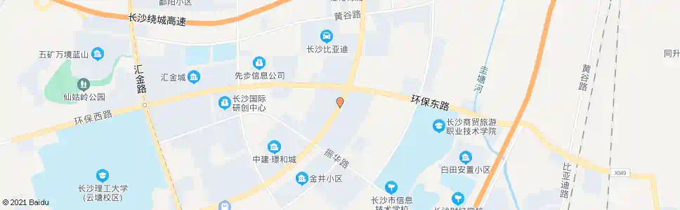 长沙万家丽路环保大道口_公交站地图_长沙公交_妙搜公交查询2025