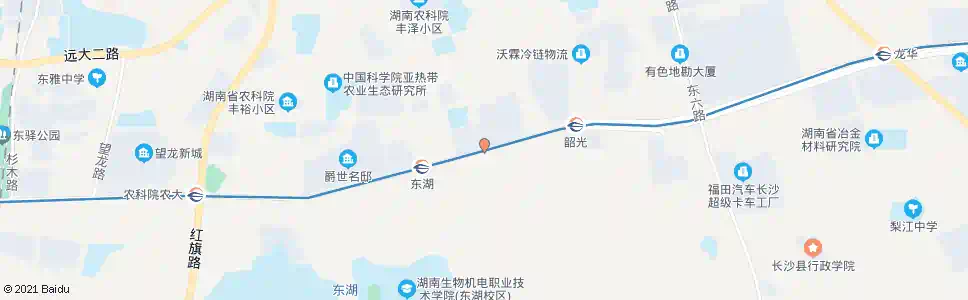 长沙东湖路口_公交站地图_长沙公交_妙搜公交查询2025