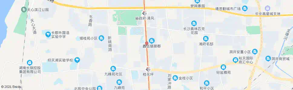 长沙杉木冲_公交站地图_长沙公交_妙搜公交查询2025