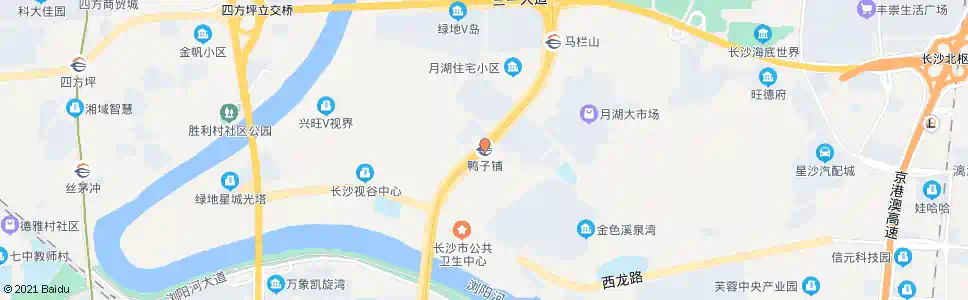长沙鸭子铺_公交站地图_长沙公交_妙搜公交查询2025