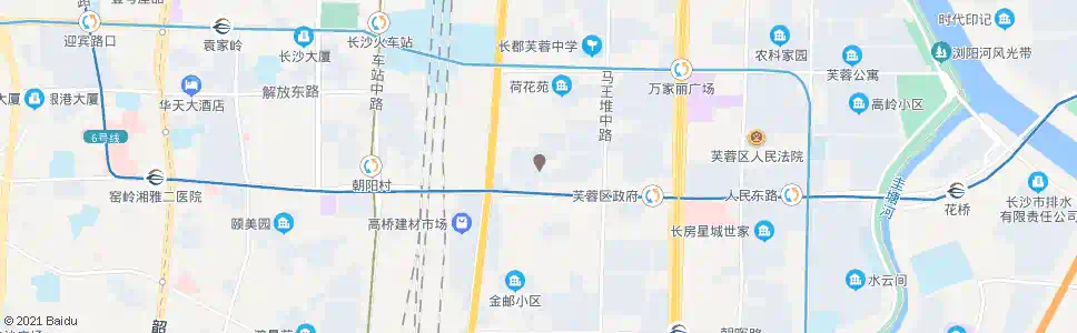 长沙德政园_公交站地图_长沙公交_妙搜公交查询2025