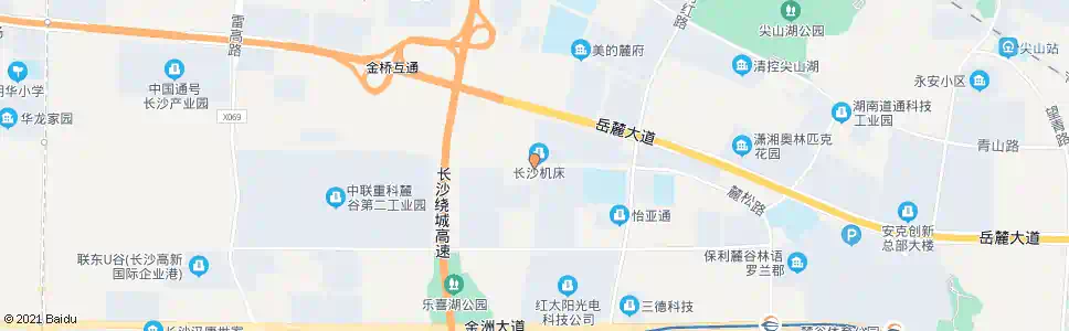 长沙麓松路嘉运路口_公交站地图_长沙公交_妙搜公交查询2025