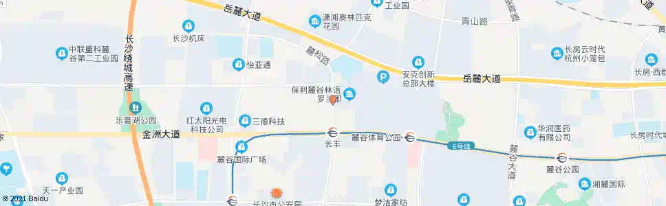 长沙麓松路桐梓坡路口_公交站地图_长沙公交_妙搜公交查询2025