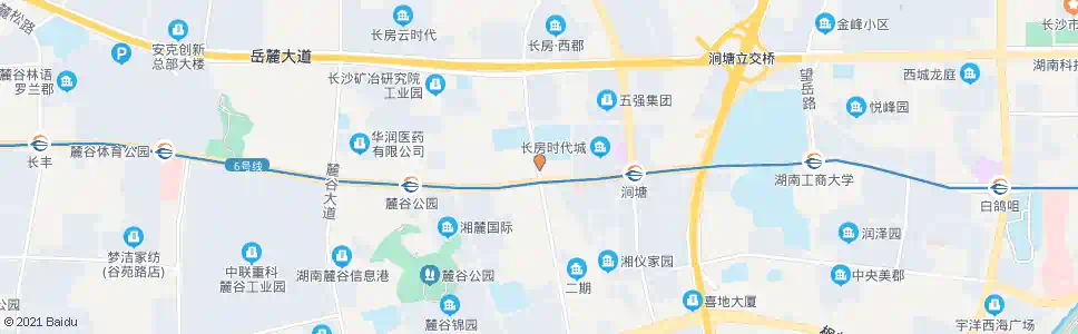长沙麓景路桐梓坡路口_公交站地图_长沙公交_妙搜公交查询2025