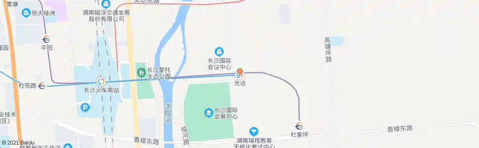 长沙光达故居_公交站地图_长沙公交_妙搜公交查询2025