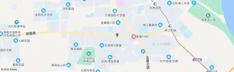 长沙银星路桑梓路口_公交站地图_长沙公交_妙搜公交查询2025