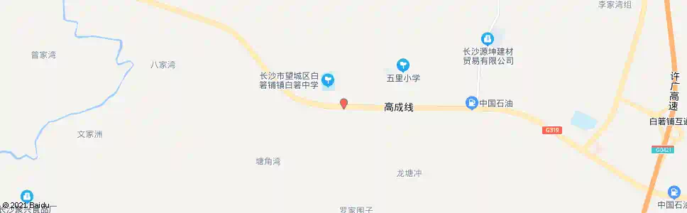 长沙白箬中学_公交站地图_长沙公交_妙搜公交查询2025