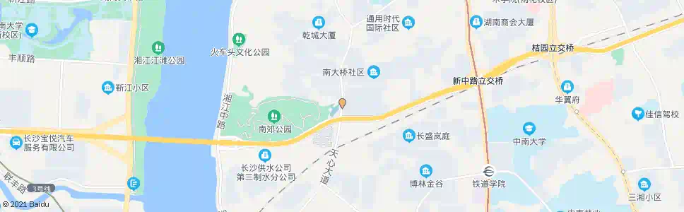 长沙湘江路猴子石路口_公交站地图_长沙公交_妙搜公交查询2025
