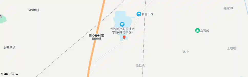 长沙长沙航空职院南门_公交站地图_长沙公交_妙搜公交查询2025