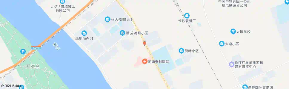 长沙湘江路冯蔡路口_公交站地图_长沙公交_妙搜公交查询2025