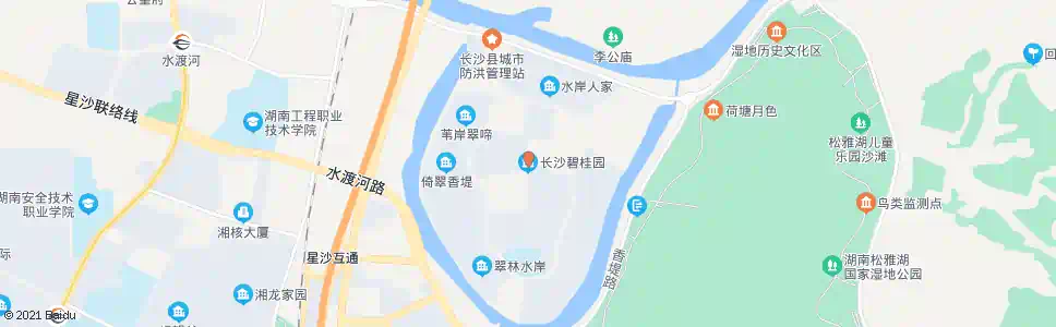 长沙碧桂园_公交站地图_长沙公交_妙搜公交查询2025