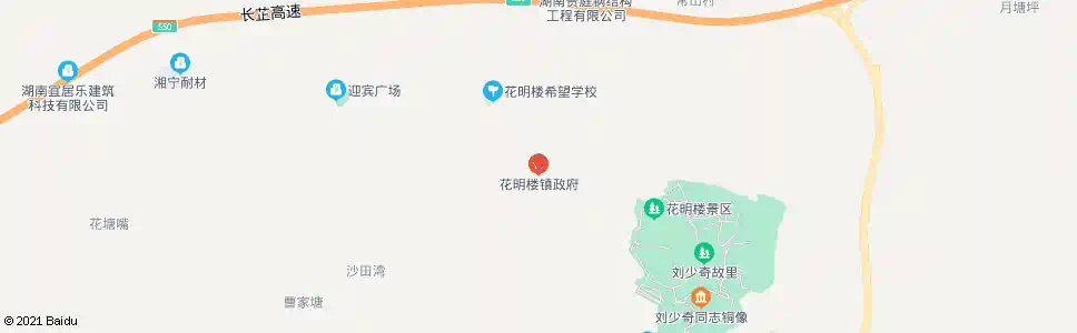 长沙花明楼_公交站地图_长沙公交_妙搜公交查询2025