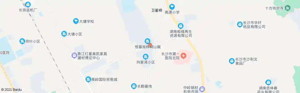 长沙市一医院北院_公交站地图_长沙公交_妙搜公交查询2025
