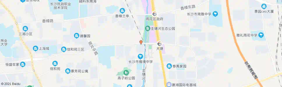 长沙木莲路新河路口_公交站地图_长沙公交_妙搜公交查询2025