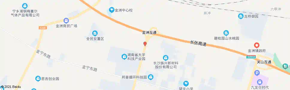 长沙金洲收费站_公交站地图_长沙公交_妙搜公交查询2025