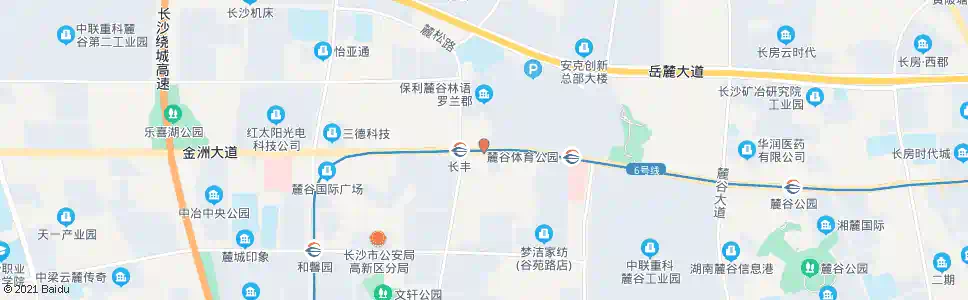 长沙保利麓谷林语西_公交站地图_长沙公交_妙搜公交查询2025