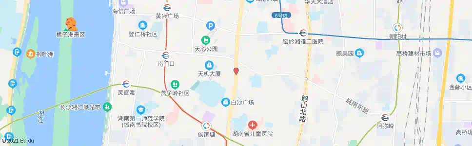 长沙小林子冲_公交站地图_长沙公交_妙搜公交查询2025