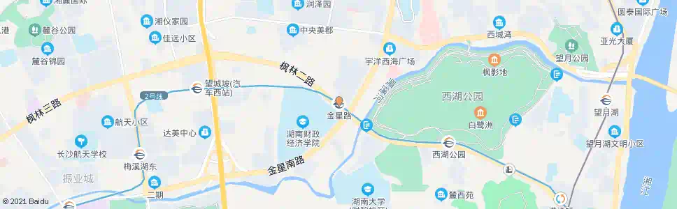 长沙金星路口_公交站地图_长沙公交_妙搜公交查询2025