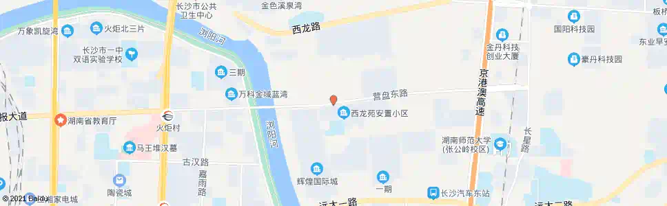 长沙劳动路浏阳河大桥东_公交站地图_长沙公交_妙搜公交查询2025