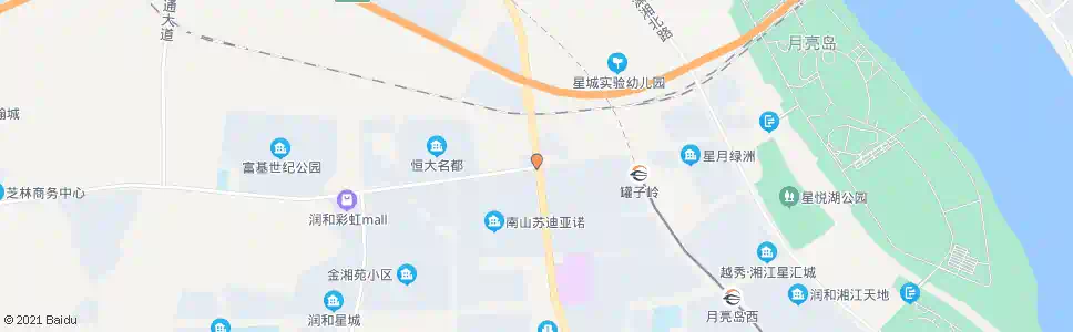 长沙普瑞大道金星大道口_公交站地图_长沙公交_妙搜公交查询2025