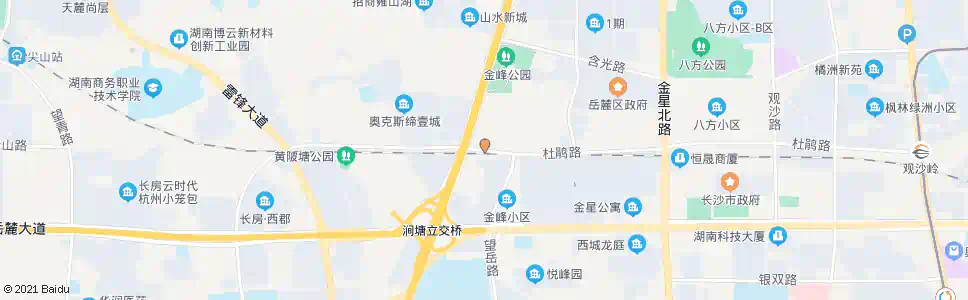 长沙杜鹃路西二环路口_公交站地图_长沙公交_妙搜公交查询2025