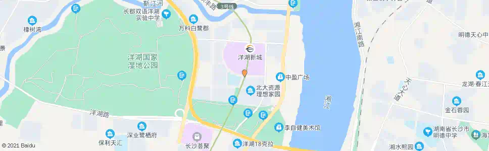 长沙滨柳路中央大道口_公交站地图_长沙公交_妙搜公交查询2025