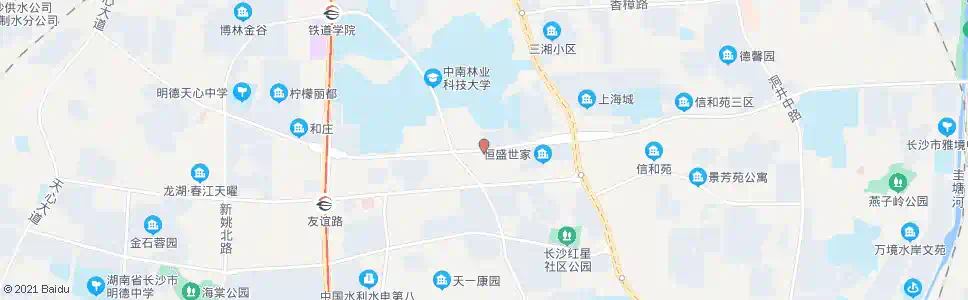 长沙木莲路林大路口_公交站地图_长沙公交_妙搜公交查询2025