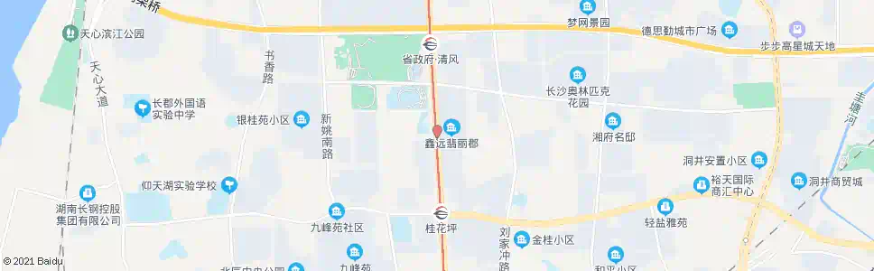 长沙芙蓉路豹塘路口_公交站地图_长沙公交_妙搜公交查询2025