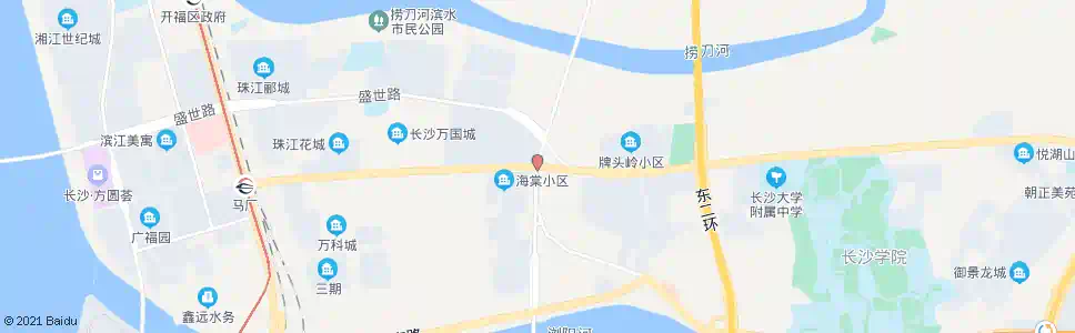 长沙海棠子_公交站地图_长沙公交_妙搜公交查询2025