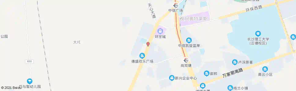 长沙中意路新梅路口_公交站地图_长沙公交_妙搜公交查询2025