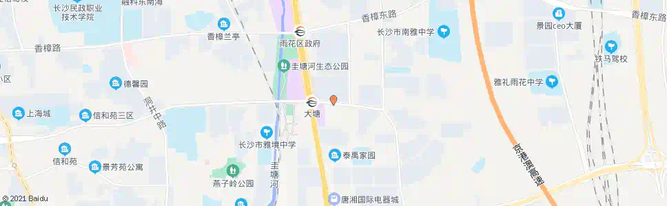 长沙木莲路万家丽路口_公交站地图_长沙公交_妙搜公交查询2025
