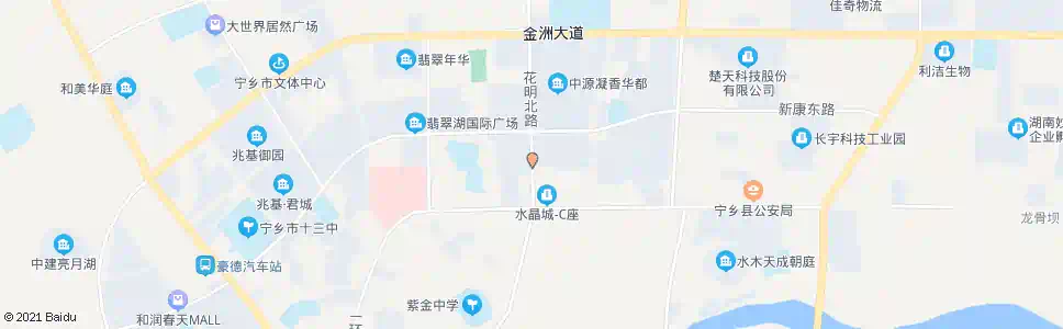 长沙水晶郦城_公交站地图_长沙公交_妙搜公交查询2025
