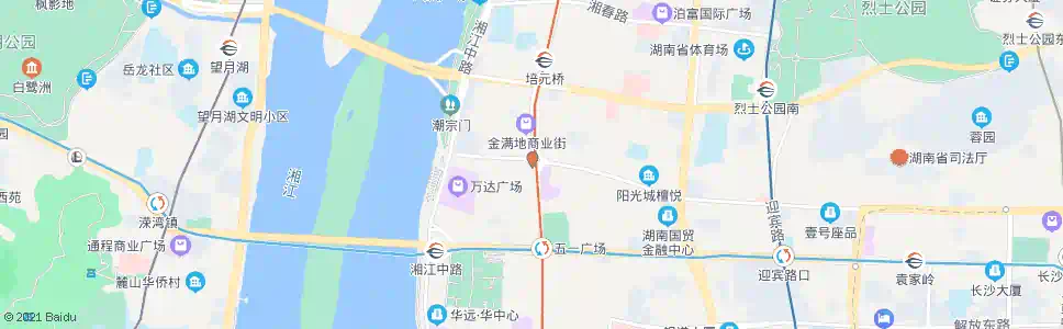 长沙中山亭(先锋厅)_公交站地图_长沙公交_妙搜公交查询2025