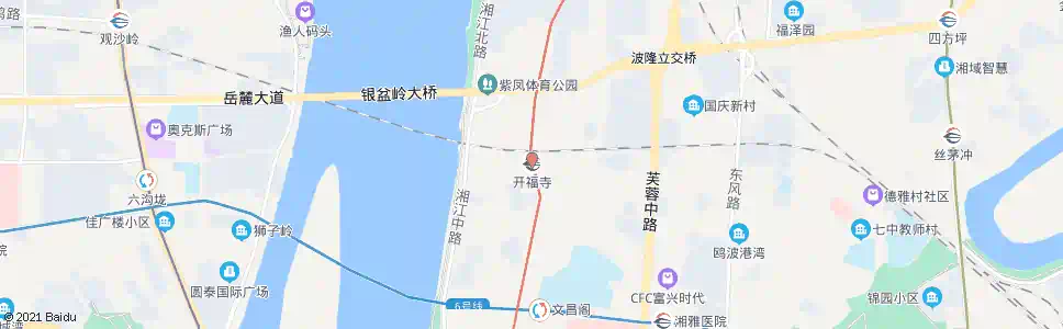 长沙开福寺站_公交站地图_长沙公交_妙搜公交查询2025