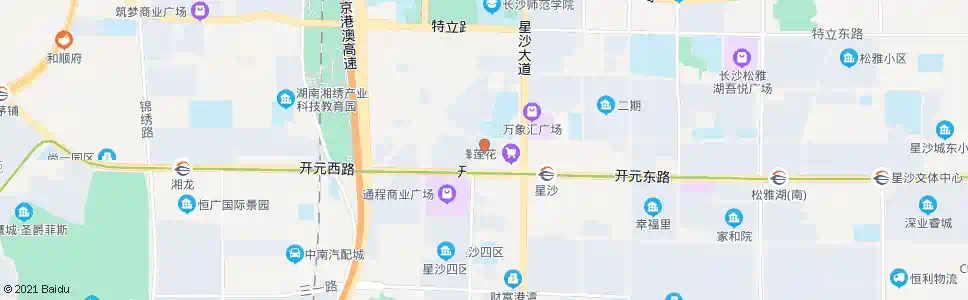 长沙星沙(开元鑫城大酒店)_公交站地图_长沙公交_妙搜公交查询2025