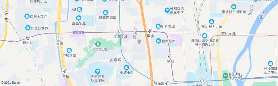 长沙体育新城_公交站地图_长沙公交_妙搜公交查询2025