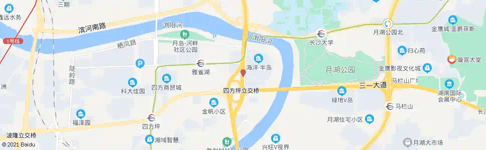 长沙胜利村_公交站地图_长沙公交_妙搜公交查询2025