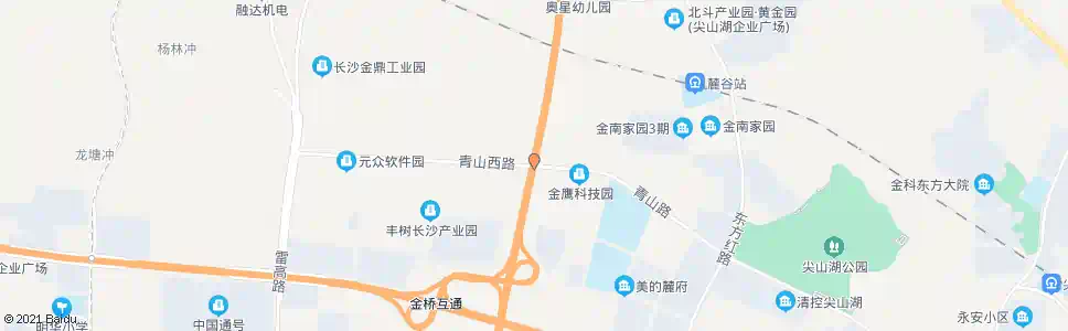 长沙青山路绕城高速路口_公交站地图_长沙公交_妙搜公交查询2025