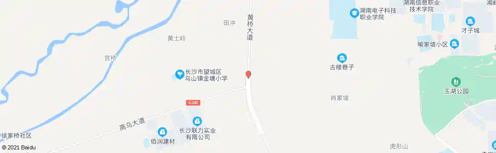 长沙黄桥大道高乌大道口_公交站地图_长沙公交_妙搜公交查询2025
