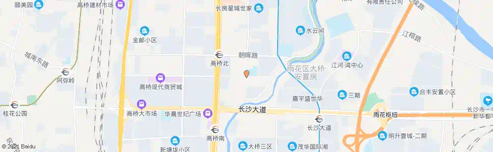 长沙嘉雨路民主路口_公交站地图_长沙公交_妙搜公交查询2025