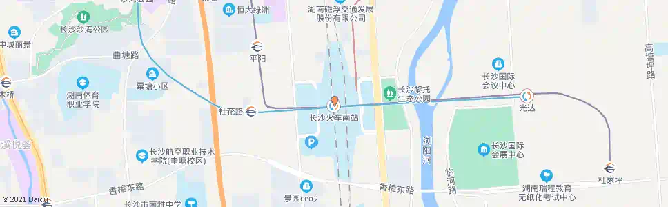 长沙幸福里南_公交站地图_长沙公交_妙搜公交查询2025