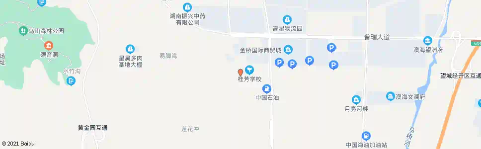 长沙桂芳学校_公交站地图_长沙公交_妙搜公交查询2025