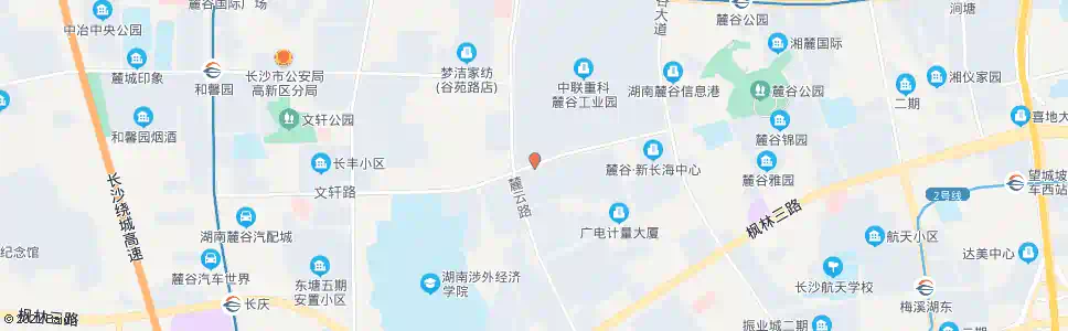 长沙文轩路麓云路口_公交站地图_长沙公交_妙搜公交查询2025