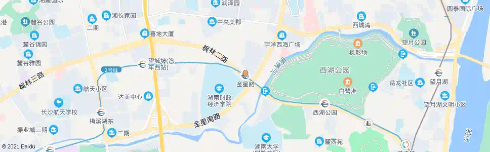 长沙金星路站_公交站地图_长沙公交_妙搜公交查询2025