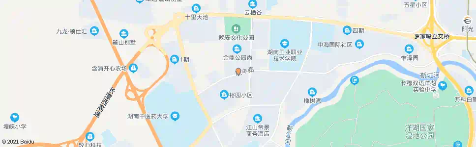 长沙南二环车塘河路口_公交站地图_长沙公交_妙搜公交查询2025