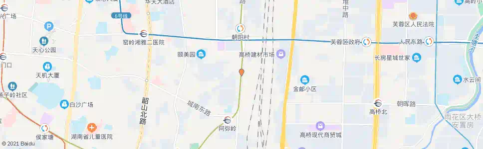 长沙桂花村_公交站地图_长沙公交_妙搜公交查询2025